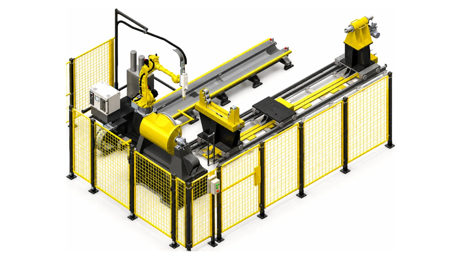 6 kW lazer güç kaynağı ve toz beslemeli robotik lazer kaplama sistemi