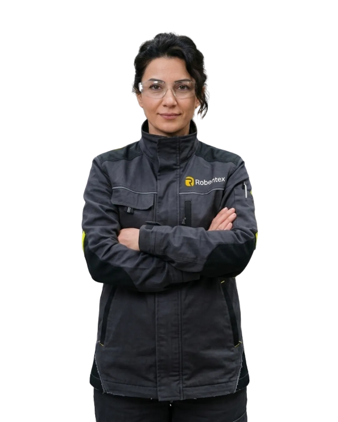 A Robentex employee in Robentex workwear